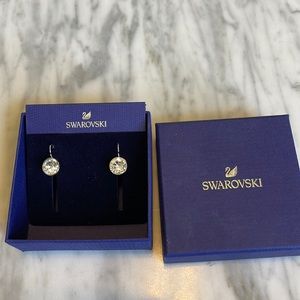Swarovski drop earrings. 1/2” in diameter
